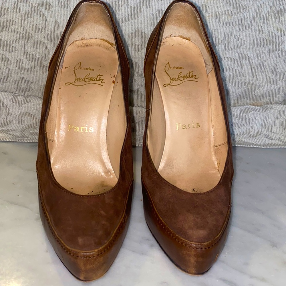 Christian Louboutin Nut Brown Defil Pump